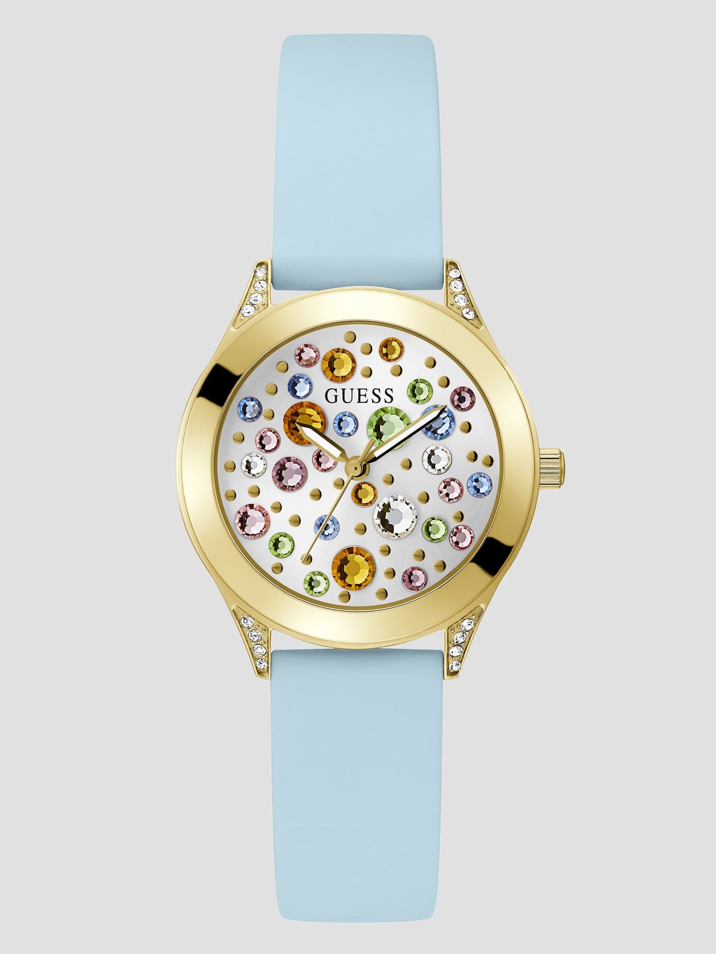 GUESS Mini Wonderlust GW0678L1 – Orologio da Donna, Cassa 34 mm, Silicone Azzurro / Oro Senso.it | Boutique Online