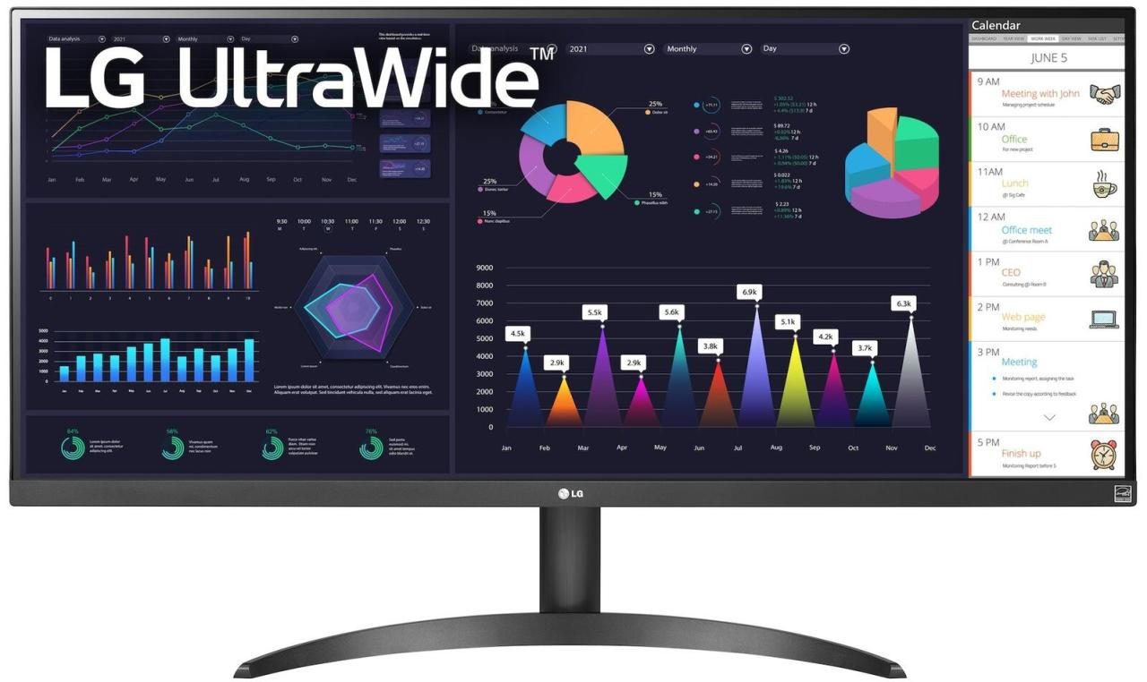 LG 34WQ500-B – Monitor UltraWide 34″ IPS Full HD 21:9 con AMD FreeSync Senso.it | Boutique Online