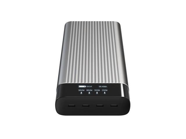 Hyper / HyperJuice HJ245B – Power Bank 27.000 mAh, fino a 245 W, USB-C ×4, Colore Silver Senso.it | Boutique Online