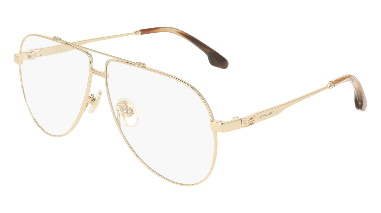 Victoria Beckham VB2137 714 – Occhiali da Vista Aviator Gold Donna Senso.it | Boutique Online
