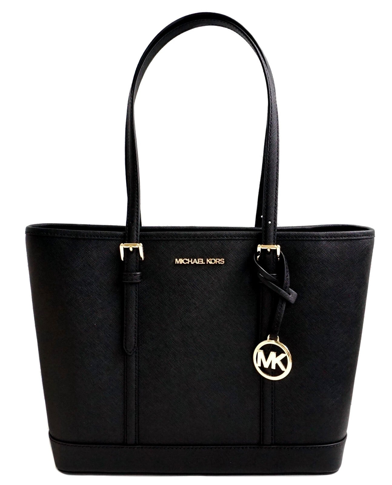 Borsa Tote Michael Kors Jet Set Travel in pelle saffiano di colore nero. Senso.it | Boutique Online