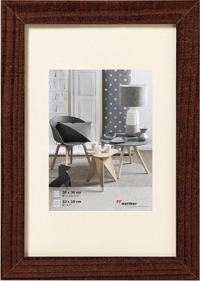 Cornice Walther Design HO520N in Legno Noce – 10x15 cm Senso.it | Boutique Online