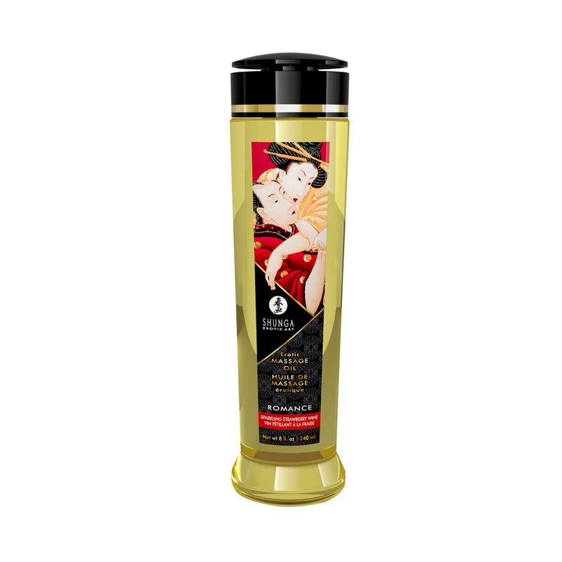 Shunga Olio Massaggio Romance - Vino Fragola 8.5 oz Senso.it | Boutique Online