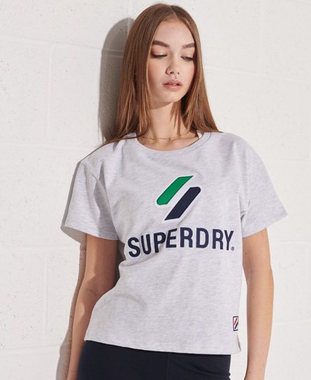 Maglietta Superdry Donna Sportstyle Classica Grigio Chiaro/Ghiaccio Marl - EU 38 Senso.it | Boutique Online