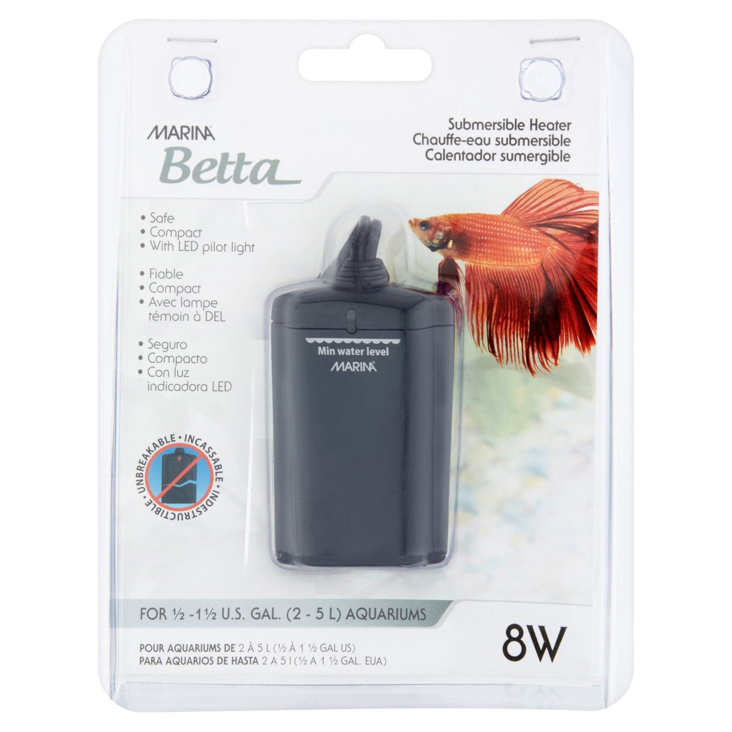 Marina Betta Submersible Heater Black Senso.it | Boutique Online