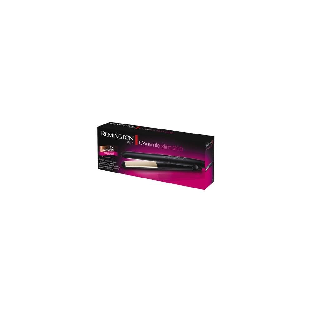 Remington Ceramic Slim Hair Straightener 220 Degree - Black Senso.it | Boutique Online
