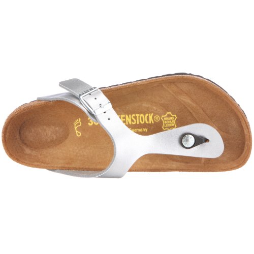 Sandali Birkenstock Gizeh Birko-Flor Unisex Argento EU 39 Senso.it | Boutique Online