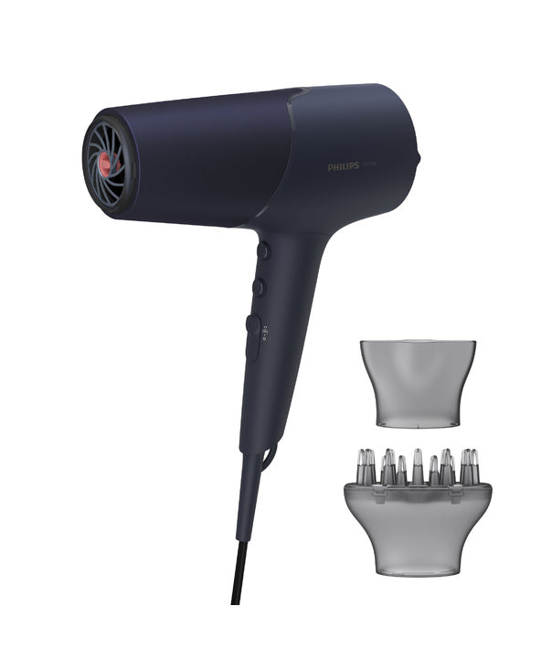Asciugacapelli Philips Serie 5000 BHD510/00 - Blu Metallizzato, ThermoShield, 2300W Senso.it | Boutique Online
