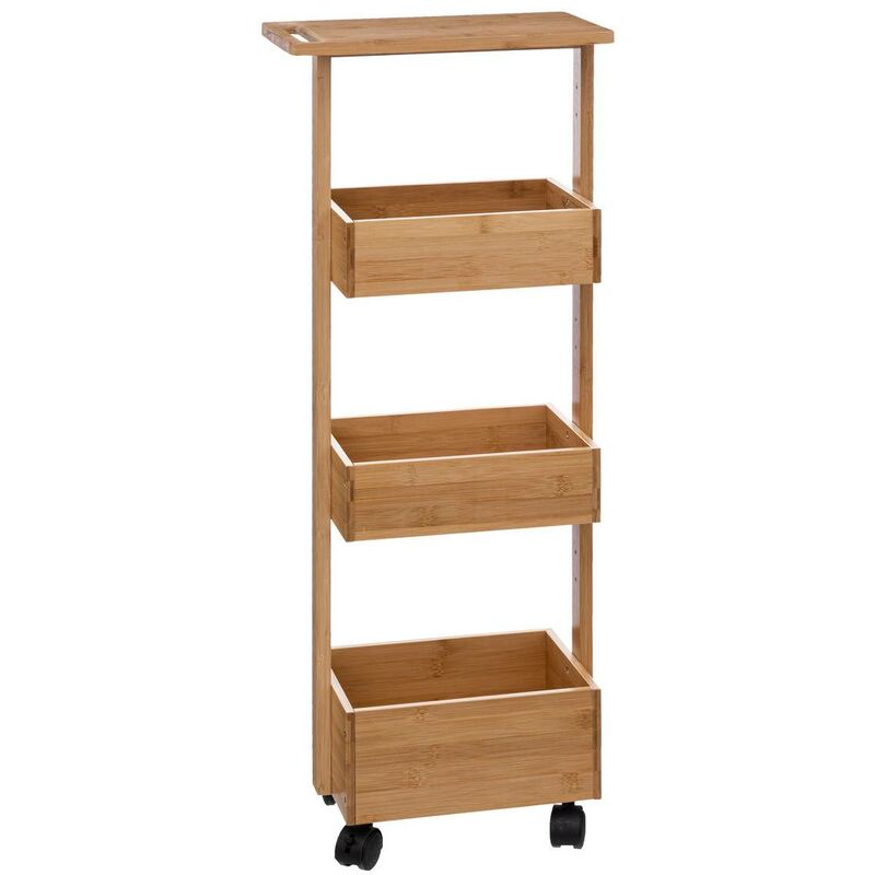 5five - carrello in bambù a 4 livelli con ruote Senso.it | Boutique Online
