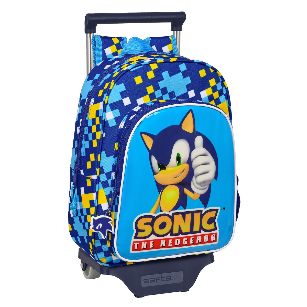 Zaino trolley scuola Sonic Speed a tema Sonic the Hedgehog. Senso.it | Boutique Online