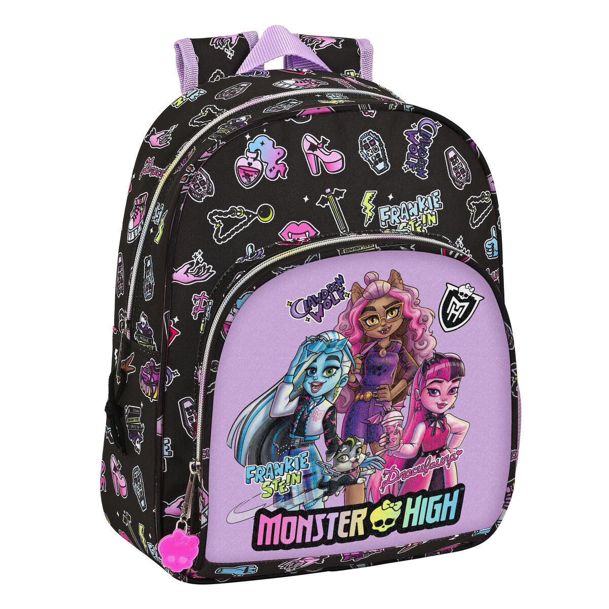 Zaino Scuola Monster High "Creep" Nero – 28x34x10 cm Senso.it | Boutique Online