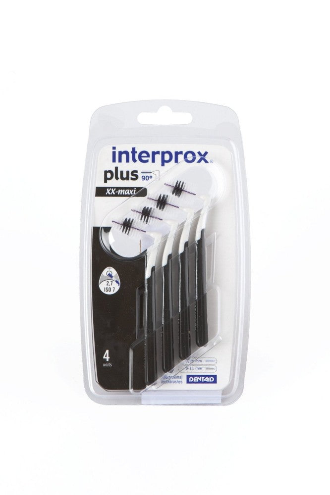 3 X Interprox Plus Interdental Brushes, Black, XX-Maxi Pack of 4 (3 X 4 Pack) Senso.it | Boutique Online