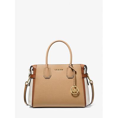 Borsa a tracolla con cintura Michael Kors Mercer media color block marrone Senso.it | Boutique Online
