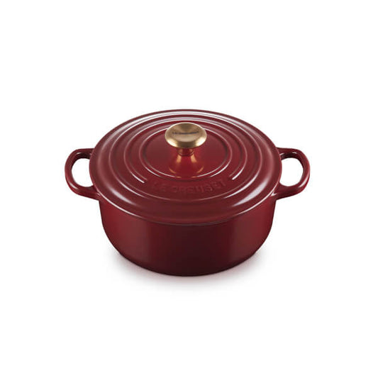 Casseruola Rotonda 20 cm in Ghisa - Le Creuset Signature Granato Senso.it | Boutique Online