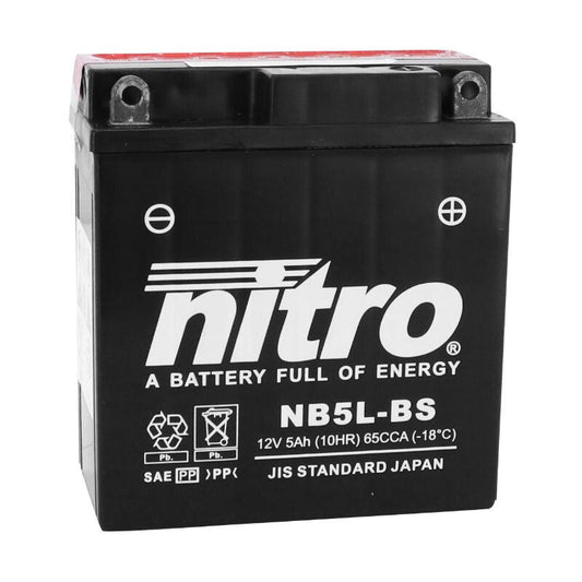 Batteria Nitro NB5L-BS 12V 5Ah – Moto, Scooter, ATV Senso.it | Boutique Online