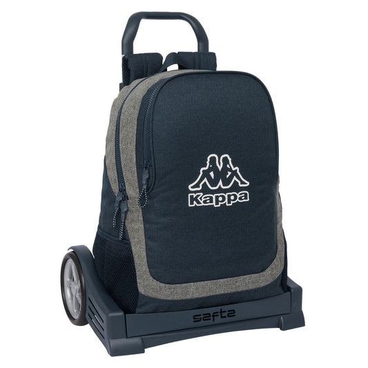 Zaino Kappa Con Ruote Blu Marino/Grigio 32x44x16 cm Senso.it | Boutique Online