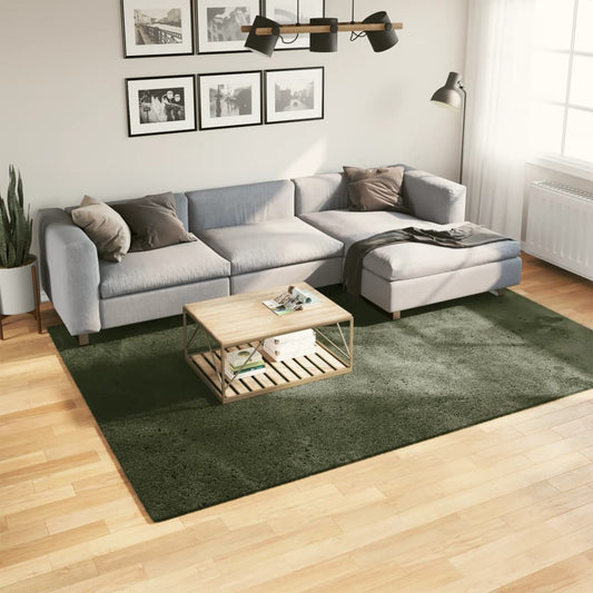 Tappeto a Pelo Corto Verde Salvia Lavabile (200 x 280 cm) Senso.it | Boutique Online