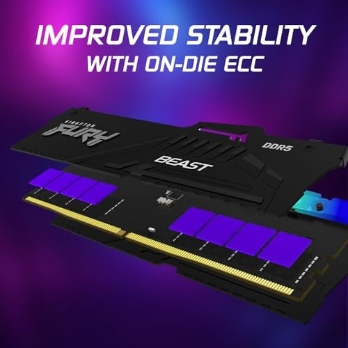 Kingston FURY Beast RGB DDR5 16GB 6400MT/s CL32 KF564C32BBEA-16 DIMM 288-Pin EXPO Intel XMP RAM Gaming PC RGB Nero Overclock Senso.it | Boutique Online