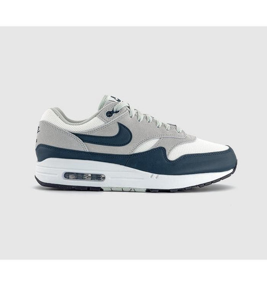 Nike Mens Nike Air Max 1 - Mens Running Shoes White/Navy/White EU 45 Senso.it | Boutique Online