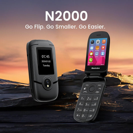 Blackview N2000 Telefono Cellulare per Anziani Telefono cellulare pieghevole con batteria da 1500 mAh, Dual SIM, 4G Senso.it | Boutique Online