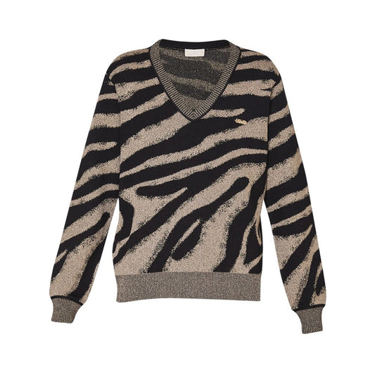 Liu Jo, Maglieria con scollo a V, Donna, Multicolore, Taglia: L Maglione Versatile Trendy Nero Senso.it | Boutique Online