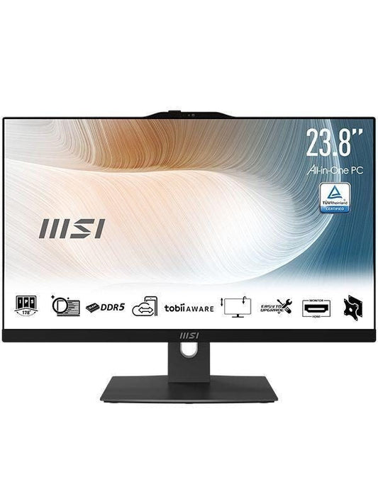 MSI Modern AM242P 1M – All-in-One 23.8" FHD, i5-1230U, 16GB RAM, 512GB SSD, Windows 11 Pro – Nero Senso.it | Boutique Online