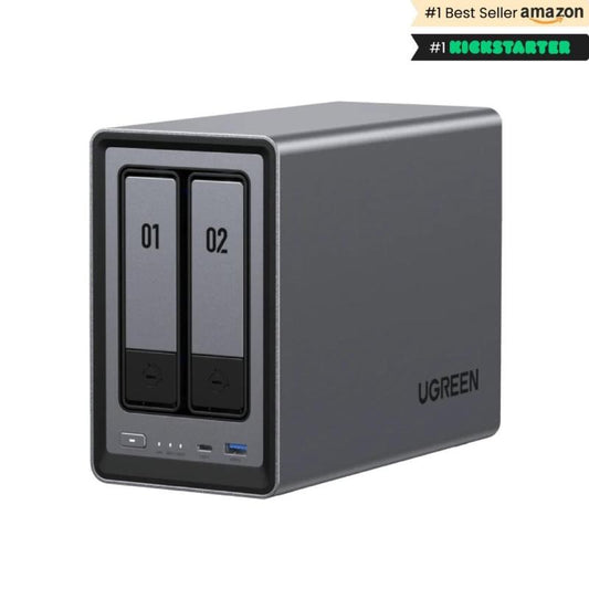 Ugreen nasync dxp2800 nas system 2-bay compatta intel® n n100 8 gb ddr5 0 tb ugos pro nero Senso.it | Boutique Online