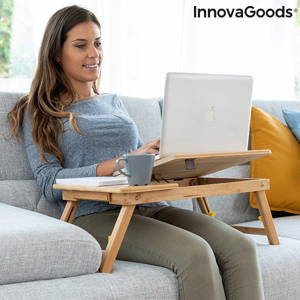 Tavolino Pieghevole in Bambù Lapwood InnovaGoods Senso.it | Boutique Online