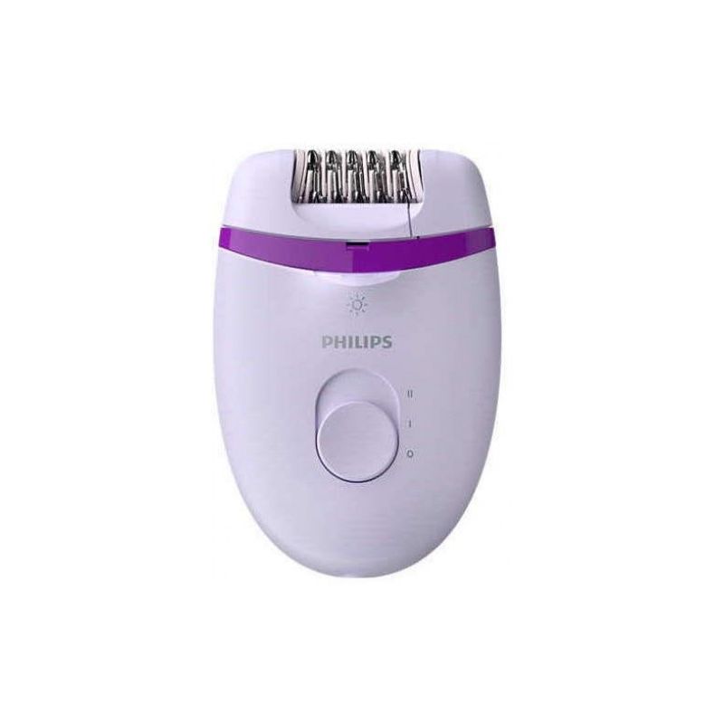 Philips BRE275/00 Satinelle Essential Epilatore Elettrico Filo Donna 2 Velocità Opti-Light 4 Accessori Pelle Liscia Gambe Axillae Viola Senso.it | Boutique Online
