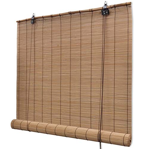 Tenda a Rullo VidaXL in Bambù - 120 cm - Marrone Senso.it | Boutique Online