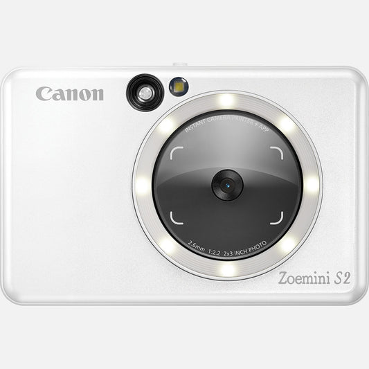 Canon Zoemini S2 Instant Camera and Printer - Pearl White Senso.it | Boutique Online