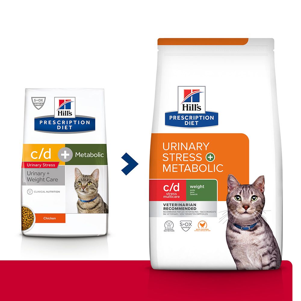 Hill’s Prescription Diet C/d Urinary Stress + Metabolic - Chicken - 3kg Senso.it | Boutique Online