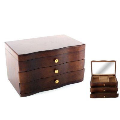 Portagioie DKD Home Decor Specchio Velluto MDF Legno 27x18x16 cm Senso.it | Boutique Online