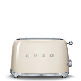 Smeg, Tostapane 2x2 TSF01CREU, 2 Scomparti da 36mm, 6 Livelli di Doratura, Funzione Riscaldamento, Scongelamento e Bagel, Espulsione Automatica del Pane, Cassetto Raccoglibriciole, 950W, Crema Senso.it | Boutique Online