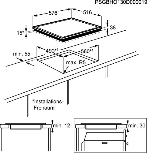 AEG / Electrolux HK634060XB — Piano cottura vetroceramica 60 cm, 4 zone Senso.it | Boutique Online