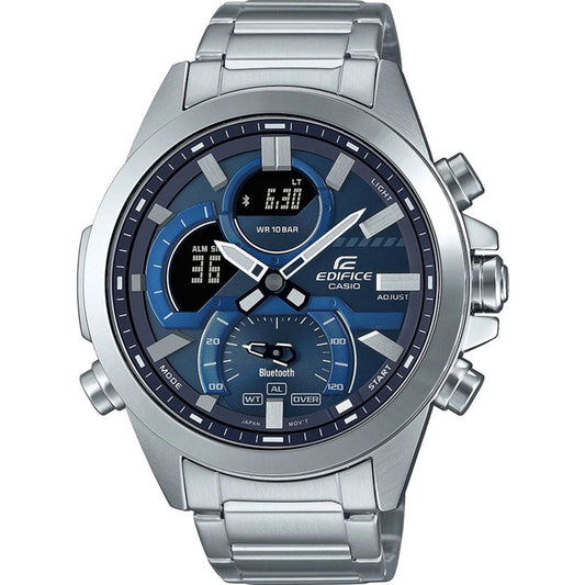 Orologio Casio Edifice Uomo Argento ECB-30D-2AEF Acciaio inossidabile Senso.it | Boutique Online