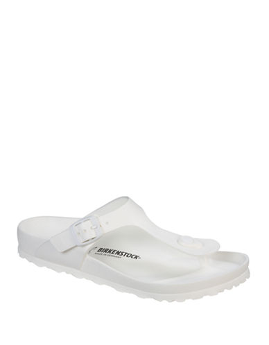 Birkenstock Gizeh EVA Unisex Toe Post Sandals - White - Size:US 8 Women / 6 Men Senso.it | Boutique Online