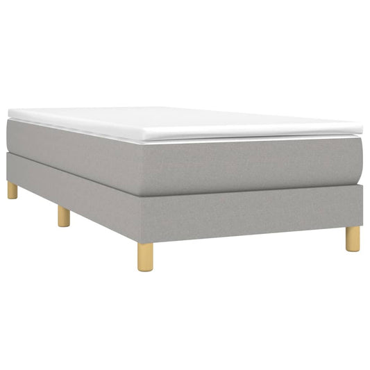 Letto Contenitore VidaXL Grigio Chiaro 100x200 cm Senso.it | Boutique Online