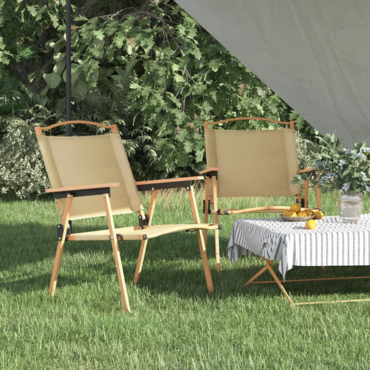 Sedie Campeggio Beige VidaXL - 2 Pezzi Senso.it | Boutique Online