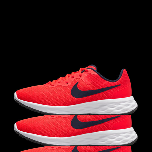 Nike Men's Revolution 6 Next Nature Road Running Shoe in Bright Red/Navy/White | Size: 10 Senso.it | Boutique Online