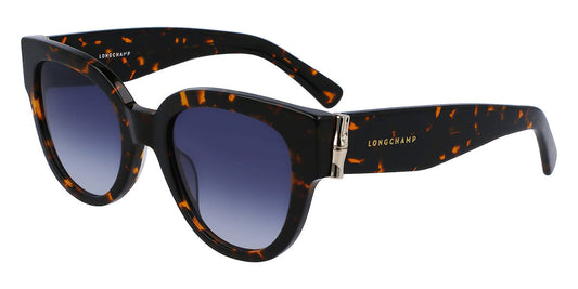 Occhiale da Sole LONGCHAMP LO733S 242 Havana Blu Rotondo Acetato Senso.it | Boutique Online
