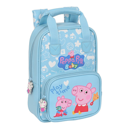 Zaino Peppa Pig Baby Azzurro 20x28x8 cm Senso.it | Boutique Online