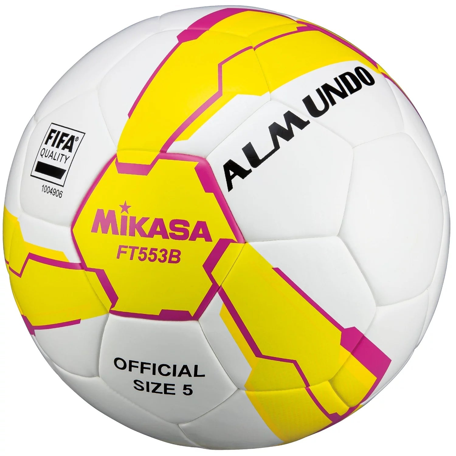 Mikasa FT553B-YP FIFA Quality Ball FT553B, Unisex, Białe, Piłki Do Piłki Nożnej, Skóra Syntetyczna, Rozmiar: 5 Senso.it | Boutique Online