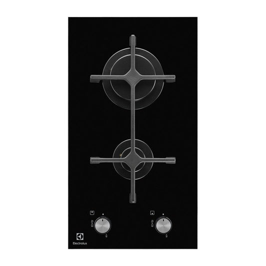 Electrolux EGC3322NVK Piano Cottura a Gas da Incasso 30cm 2 Fuochi Vetroceramica Griglie Ghisa Nero Controllo Rotativo Safety+ Senso.it | Boutique Online