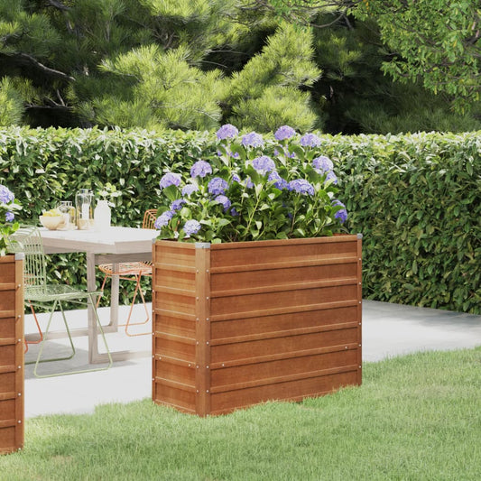 Aiuola Rialzata VidaXL Rusty 100x40x77 cm Acciaio Corten Marrone Senso.it | Boutique Online