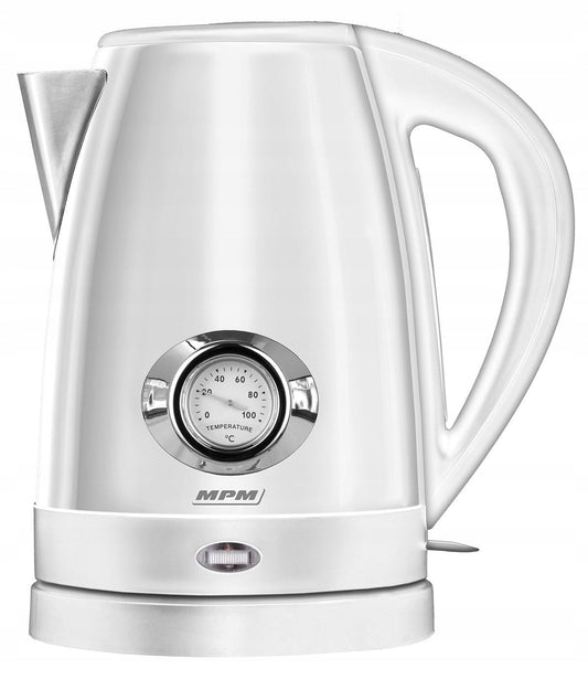 MPM MCZ-108 – Bollitore Elettrico Cordless in Acciaio Inox 1,7 L Bianco 1500 W Senso.it | Boutique Online