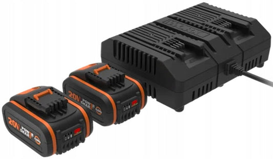 Set Worx 2 Batterie 4,0 Ah + Caricabatterie WA3611 Senso.it | Boutique Online