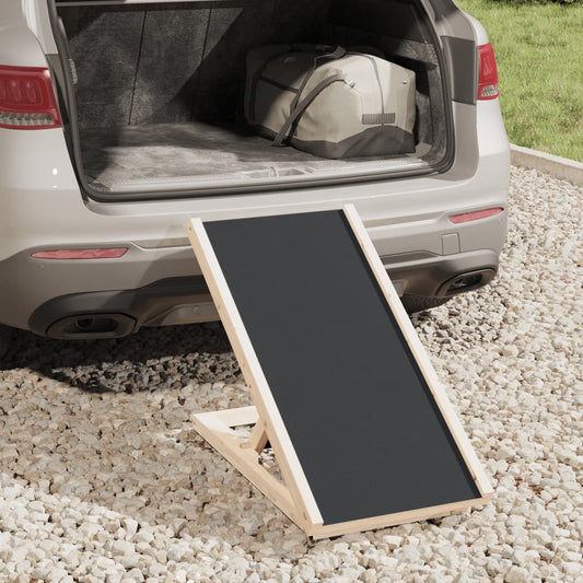 Rampa per Cani VidaXL Grigia 70x35 cm - Legno Abete Massiccio Senso.it | Boutique Online