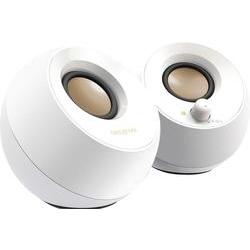 Sistema di altoparlanti desktop moderno Creative Pebble con alimentazione USB 2.0 (Bianco) Senso.it | Boutique Online