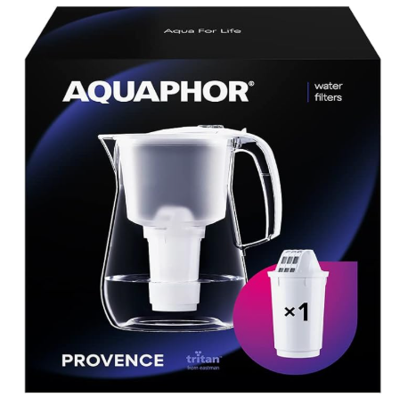 AQUAPHOR Provence, Bianco, con 1 Cartuccia filtrante A5 MG - 4.2l Senso.it | Boutique Online